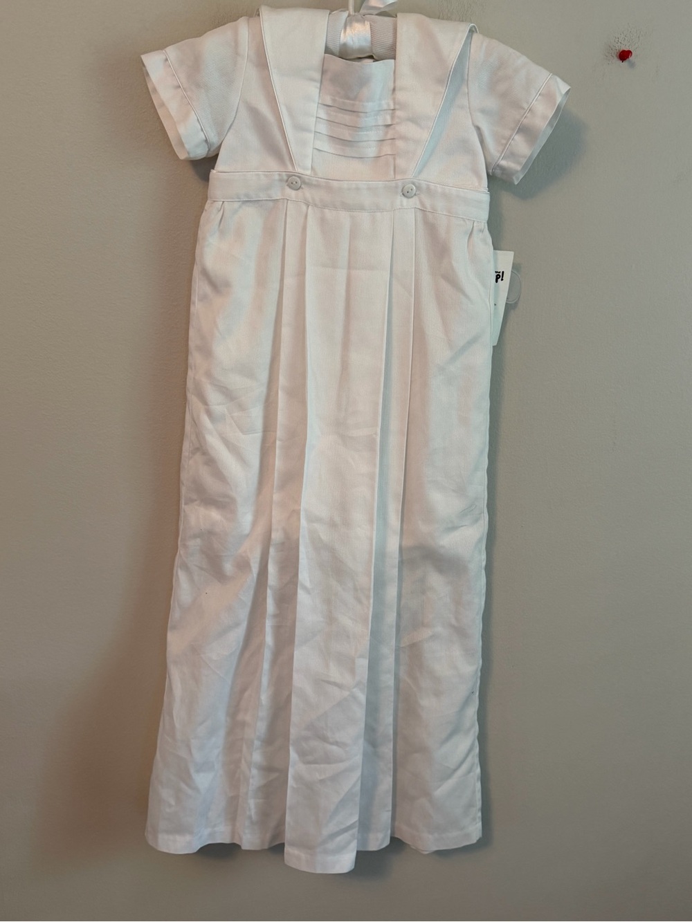 Kissy Kissy Besos White Short-Sleeve Converter Gown (6-12 Months)